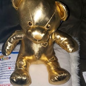 LIMITED EDITION GOLD BUILD A BEAR (MAKES A GREAT GIFT)